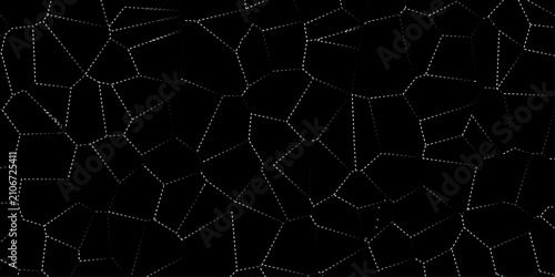 Bild auf Leinwand Abstract Low Polygon multicolor Generative Crystal texture background