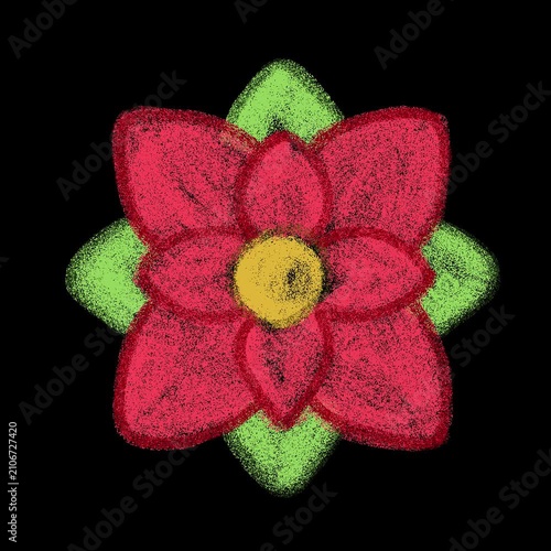 Christmas flower transparent background