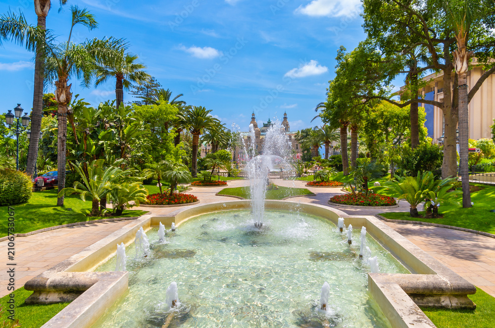 Obraz premium Boulingrins Gardens. Monaco