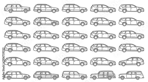 Multiple cars in a single frame.