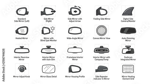 Various Types of Computer Hardware Icons.