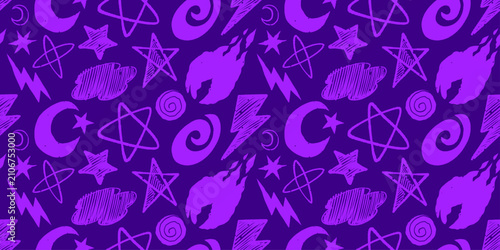 Hand Drawn Doodles sky pattern