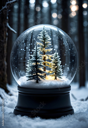 Winter wonderland snow glob...