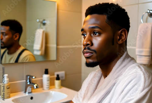 Young african american man ...