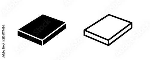 Isometric Slab and Construction Material Icon