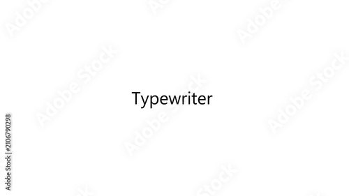 Professional typewriter text animation featuring realistic typing and a blinking cursor with editable text. Perfect for titles, quotes, presentations, intros