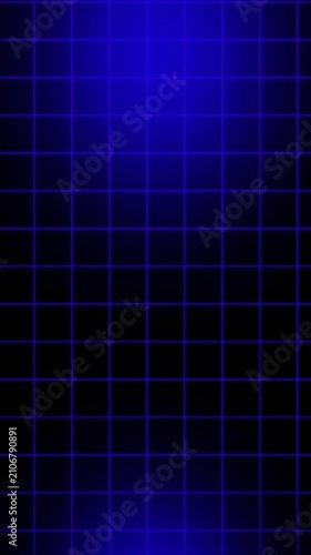 vertical abstract blue gradient grid graph animated straight line seamless pattern geometric background, geometric blue square graph pattern on black, Horizontal grid line graph square texture