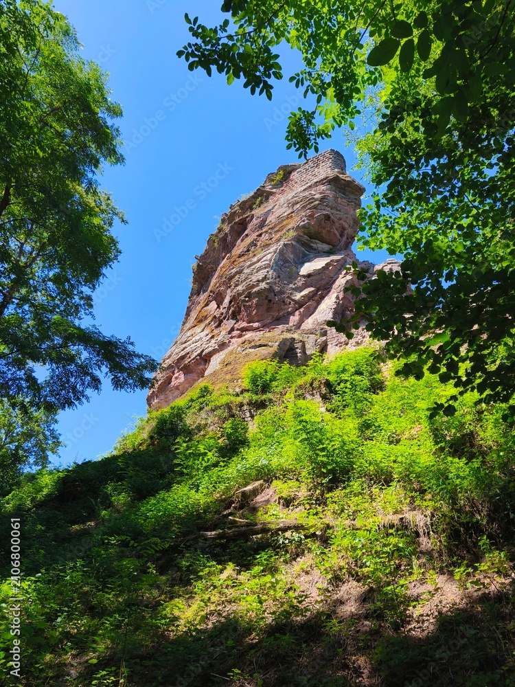 Obraz premium romantic landscape of northern vosges alsace france