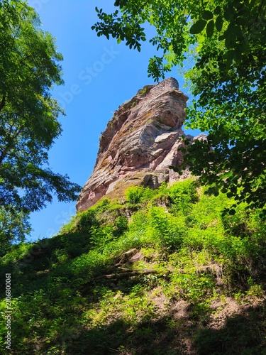 romantic landscape of northern vosges alsace france