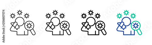 Fotografía Infectious Diseases Icon Collection Different Style Outline