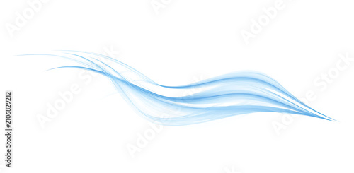 Konstfotografi Light blue wind stream with smooth curves and glowing motion trail PNG
