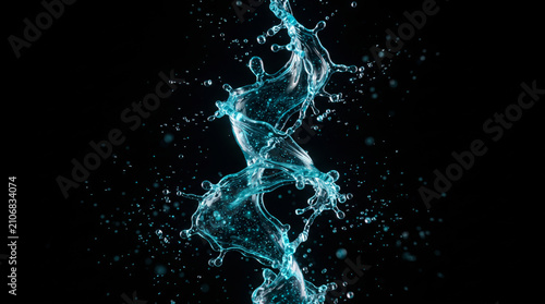 World science day background image, water style