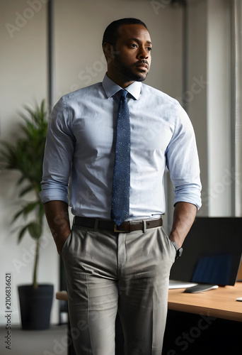 Confident african american ...
