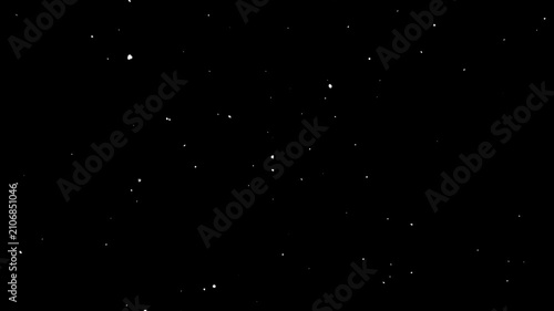 White particles stars exploding transition, blinking stars chroma key effects on black background. glittering particles with bokeh. magical white glitter stars and shimmering particles animation. 4k