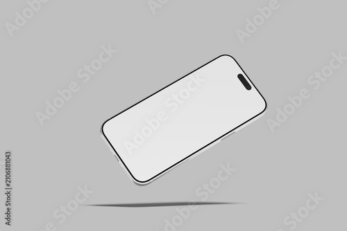Smartphone Presentatioin Screen Mockup Design Blank	