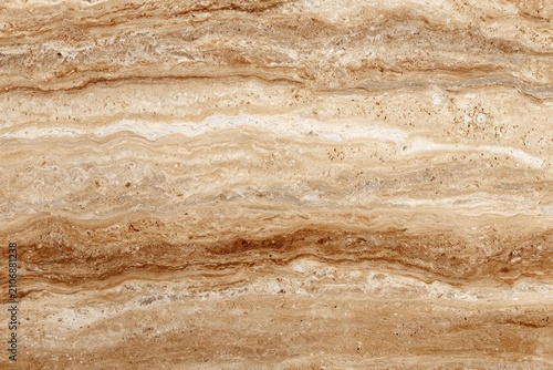 Minimal Travertine Stone Background with Copy Space