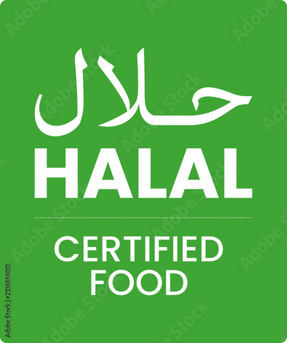 Hala Certified Sticker, Halal Icon