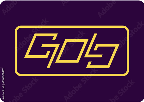 gold letter logo typhography