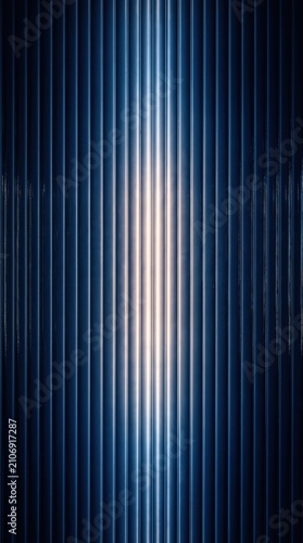 Abstract blue glass texture background with vertical lines ribbed geometric pattern modern architectural design element dark blue shades gradient lighting effect elegant corporate backdrop