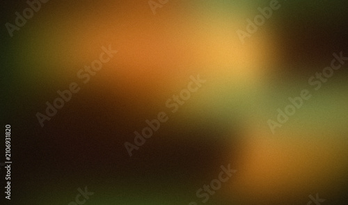 Foto Abstract moody warm ocher aura gradient background with earthy green tones and v