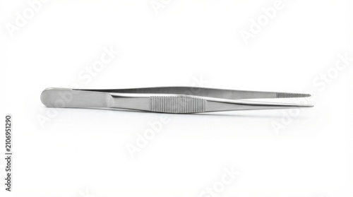 Professional stainless steel surgical tweezers for medical procedures
