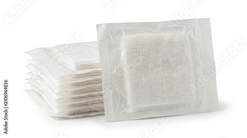 Sterile White Cotton Gauze Pads Individually Wrapped for Wounds