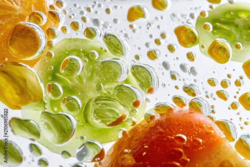 Colorful translucent gelati...