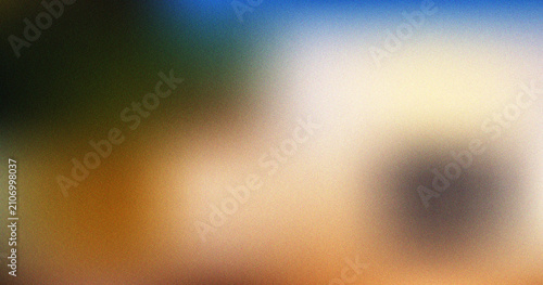 Foto Dynamic color flow of green blue and gold with a grainy overlay for stunning vis