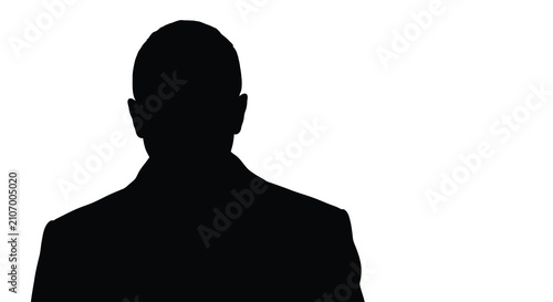 Photos Human silhouette against a white background a dark outline of a person s head an