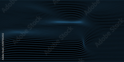Quadro su tela Blue abstract background design