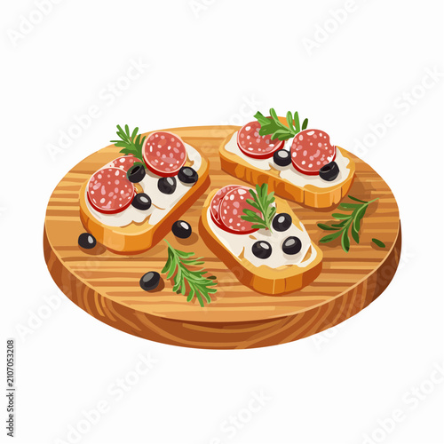 Salami-Oliven-Canapés