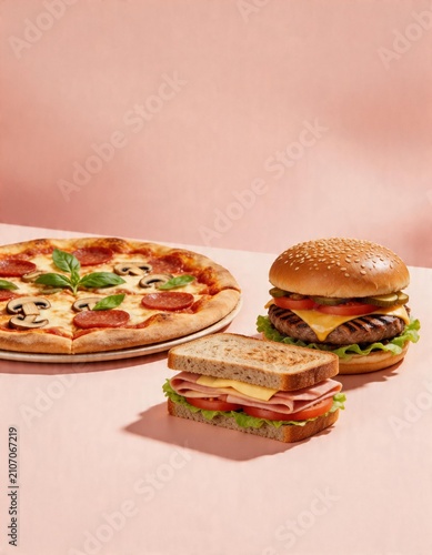 sandwich with cheese and ham