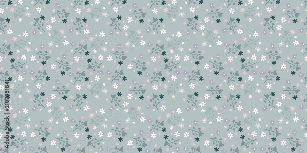 floral and fruit wallpaper and background seamless pattern design