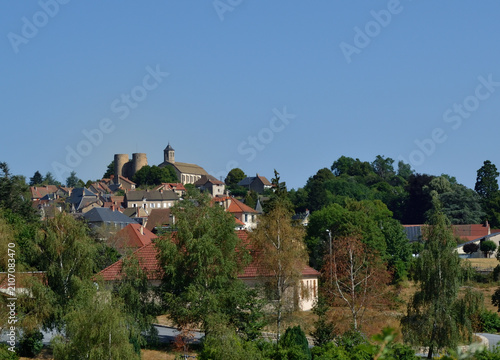 Village de Creuse en France : Crocq
