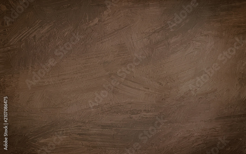 Fotografía Abstract dark brown textured background with visible brush strokes and artistic