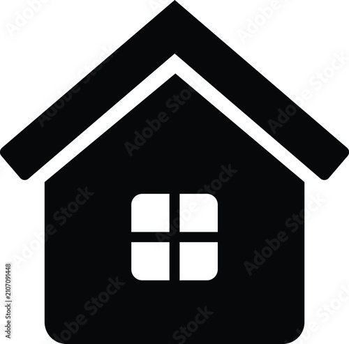 Pet House Icon Animal Shelter Home Silhouette Vector