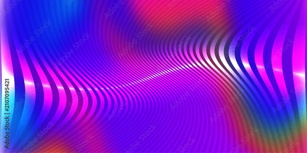 Fototapeta premium Abstract wavy lines background with vibrant gradient colors