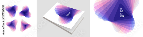 Foto A geometric triangular figure