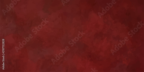 Foto Cloudy wash deep red watercolor background