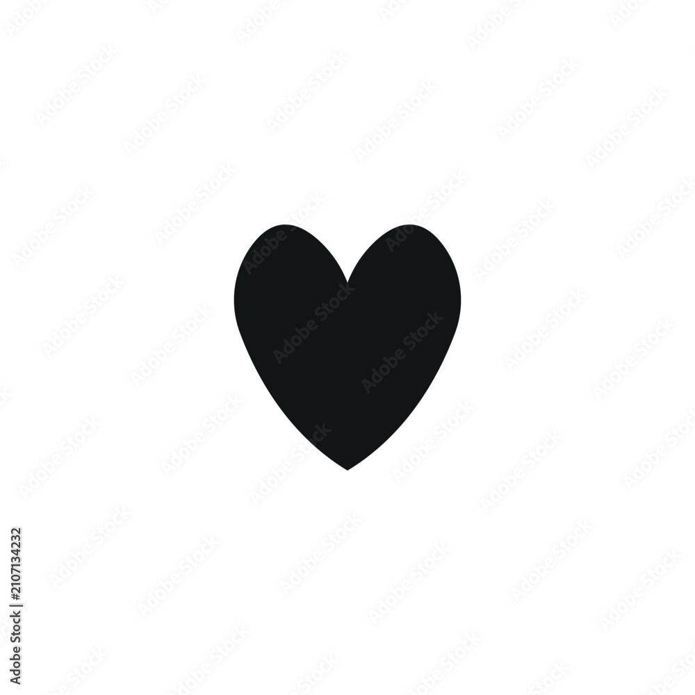Fototapeta premium Modern Red Love Heart Vector Design with Romantic Background for Valentine's Day