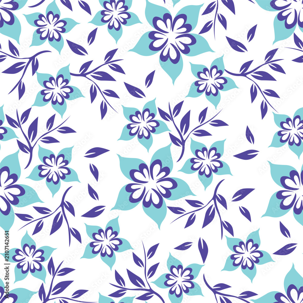 Fototapeta premium seamless floral pattern