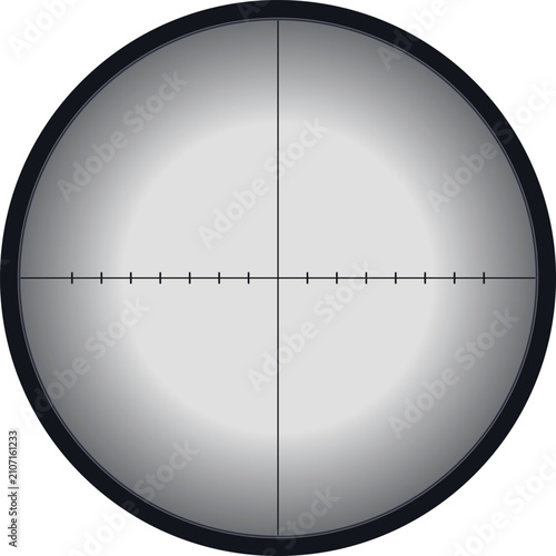 Konstfotografi Gun and sniper scope reticle vector collection on transparent background, a set
