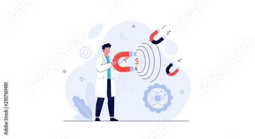 Scientist Attracts Money with Magnetism and Science Concepts, Financial Attraction