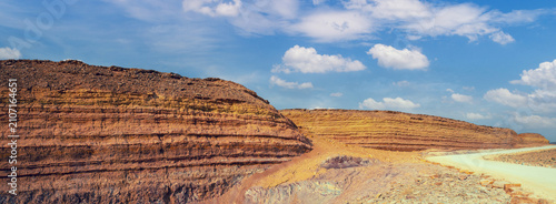 Makhtesh Ramon Crater in National park in Negev desert, Israel