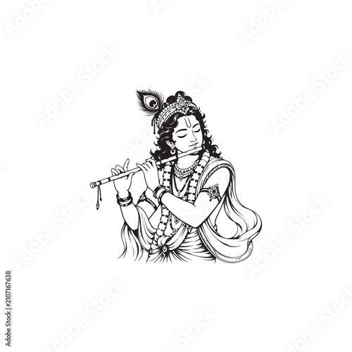 Shri Krishna vector