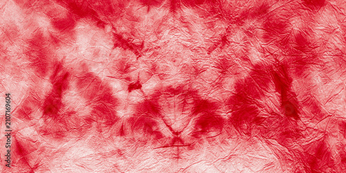Obraz na plátně Abstract Brush Print. Watercolor Designs. Red