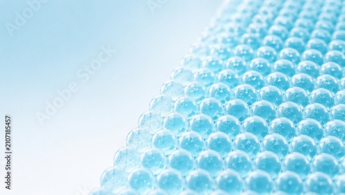 Blue Hydrogel Microbeads Abstract Scientific Background
