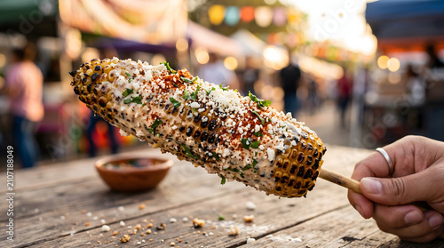 Grilled Mexican Street Corn Elote with Cotija Cheese