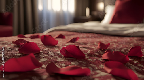 red rose petals