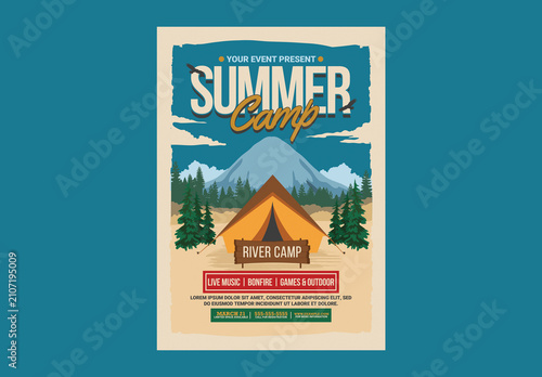 Summer Camp Event Flyer Template